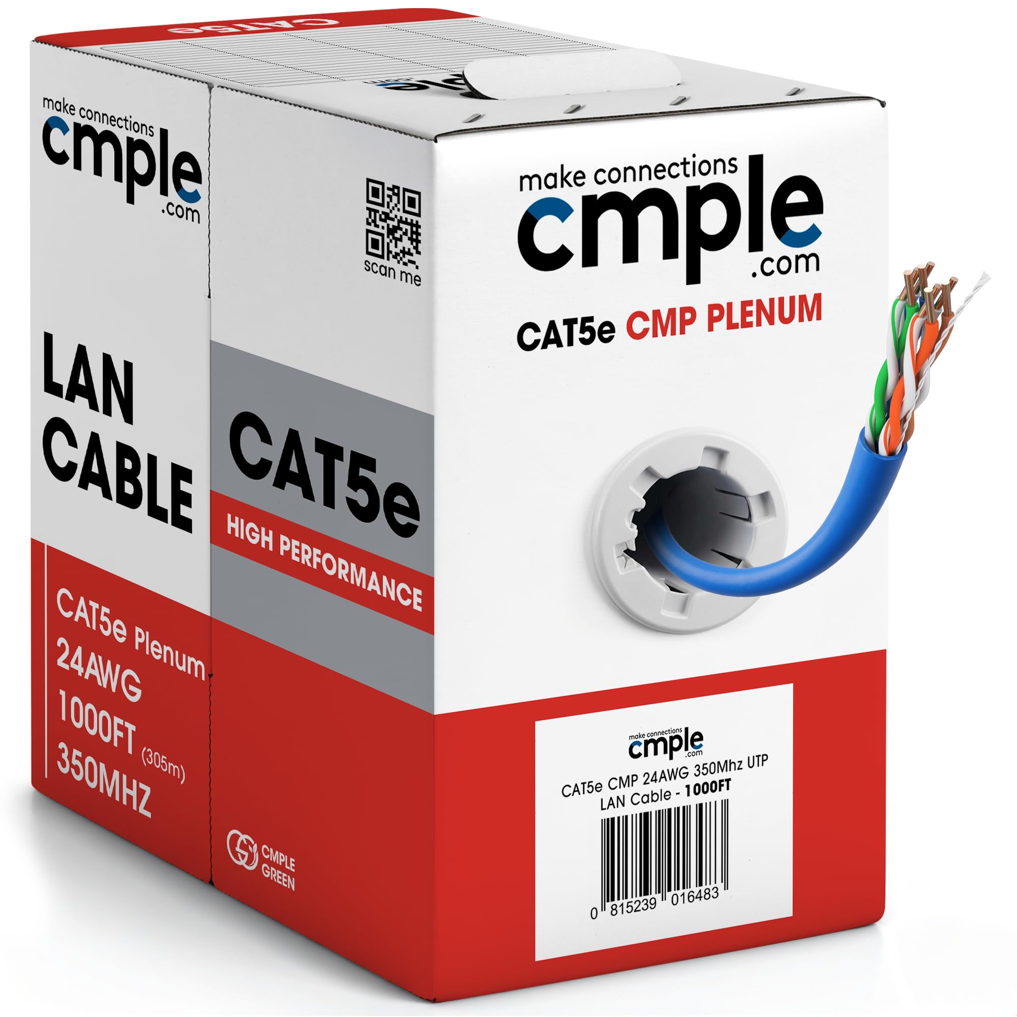ネット　６ｍ×５，５ｍ Cmple - Cat5e Ethernet Cable 1000ft Gigabit Network Cat 5e Bulk